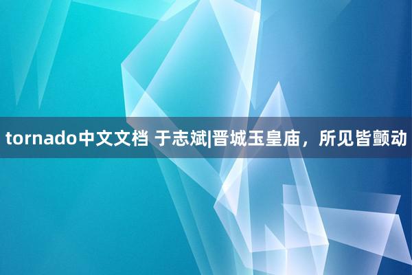 tornado中文文档 于志斌|晋城玉皇庙，所见皆颤动